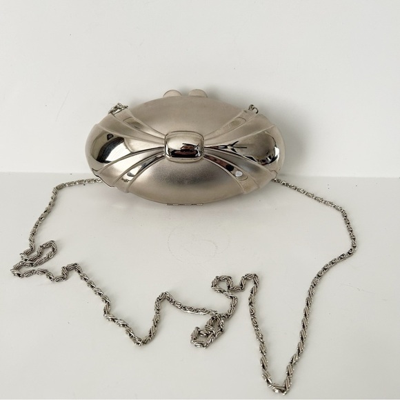 Rachel & Co. Oval Metal Clutch Bag - Picture 1 of 6